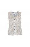 Cream Vest - Anna