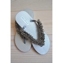 Silver Pearls Sandaler