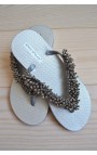Silver Pearls Sandaler