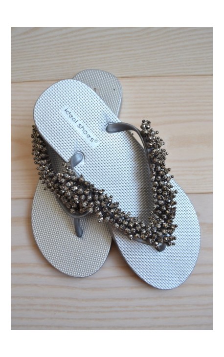 Silver Pearls Sandaler