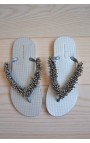 Silver Pearls Sandaler