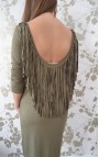 Fringe Dress - Army