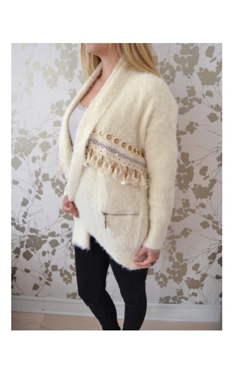 Indian Cardigan - Beige