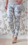 Leopard Pants - White