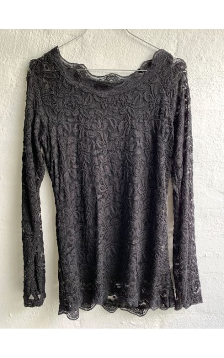 Lace Shirt Black